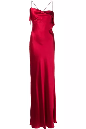 Michelle Mason Bias-cut cowl neck gown