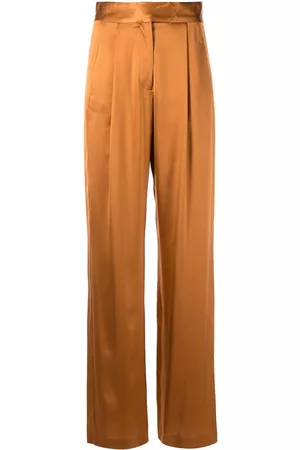 Michelle Mason Wide-leg silk satin trousers