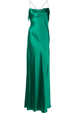 Michelle Mason Bias-cut cowl neck gown