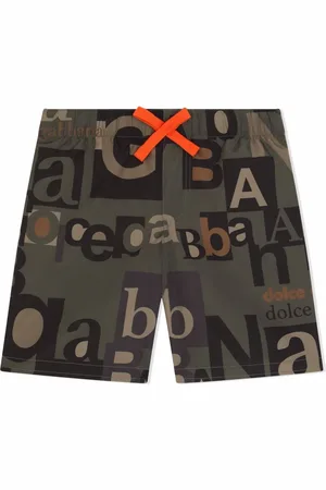 Dolce & Gabbana All-over typeface logo shorts