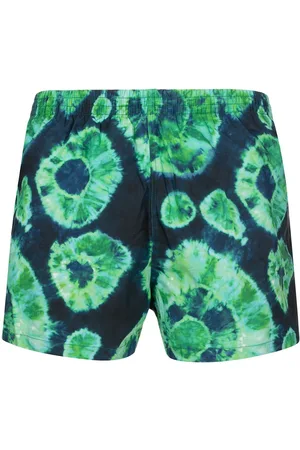 T.U.K. Shibori pattern swim shorts