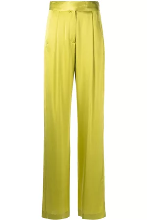 Michelle Mason Wide-leg silk satin trousers