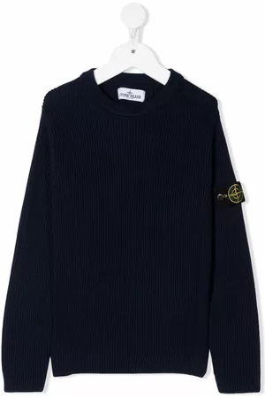 Stone Island Logo-patch sleeve jumper