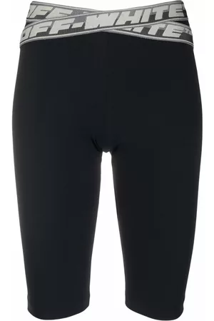 OFF-WHITE Athleisure logo-tape cycling shorts