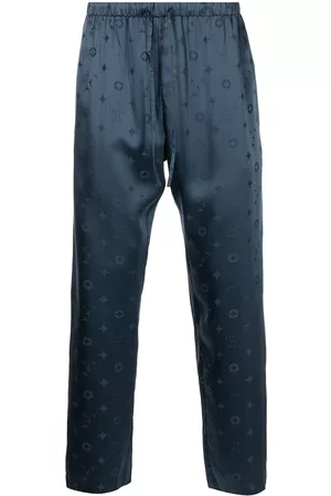 FLEUR DU MAL Jacquard silk pyjama bottoms