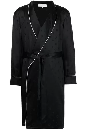 FLEUR DU MAL Jacquard silk robe