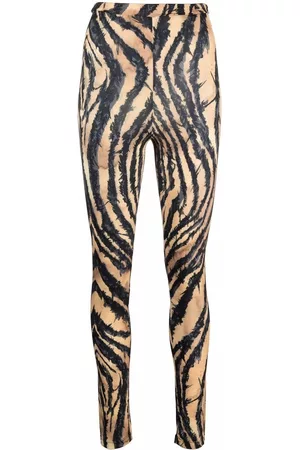 Roberto Cavalli Zebra-print leggings