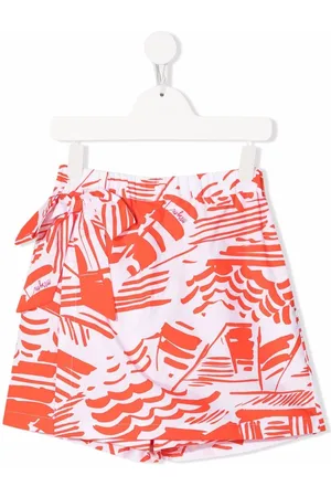 Msgm Geometric-print knee-length shorts