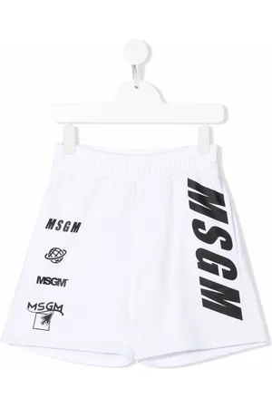 Msgm Logo-print Bermuda shorts