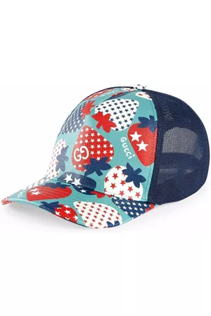 Gucci Girls Hats - Strawberry print baseball cap