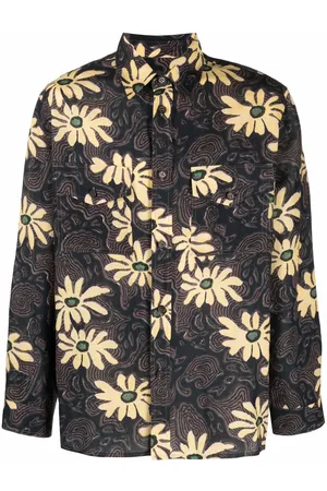 Nanushka Floral print shirt jacket