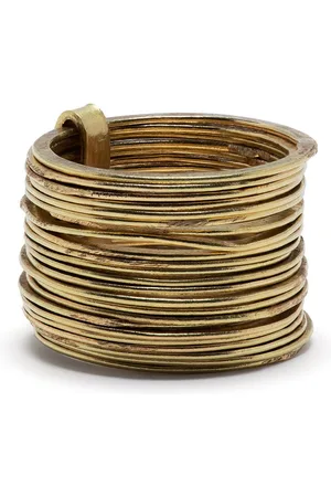 DISA ALLSOPP 18kt yellow Round Stack ring