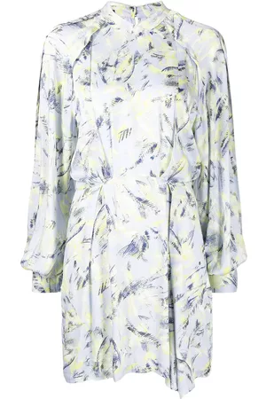 IRO Kardes feather-print mini dress