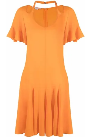 Stella McCartney Cut-out V-neck flared dress