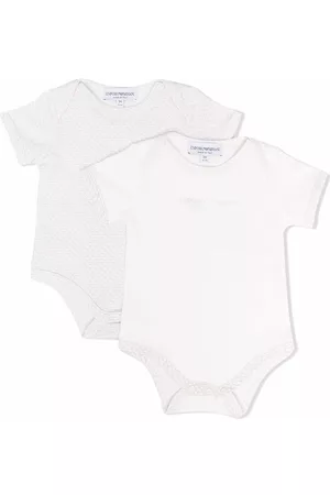 Emporio Armani Logo-print cotton set-of-two bodies