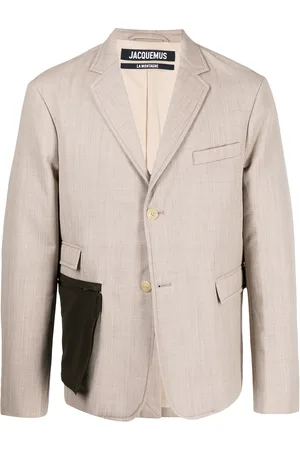 Jacquemus Pouch-pocket single-breasted blazer