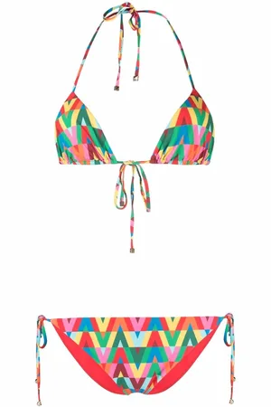 VALENTINO GARAVANI Optical logo print bikini