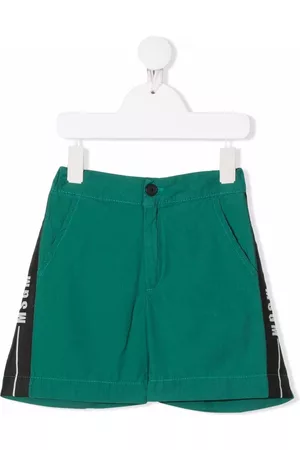 Msgm Logo-tape elasticated shorts