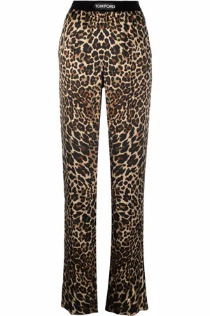 Tom Ford Leopard-print straight-leg trousers