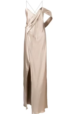 Michelle Mason Silk cowl back gown