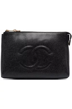 CHANEL 1996 CC logo-embossed clutch bag