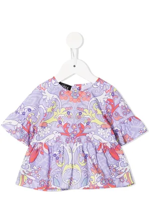 VERSACE Blouses - Baroque-pattern print blouse