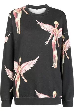 R13 Nirvana printed cotton sweatshirt