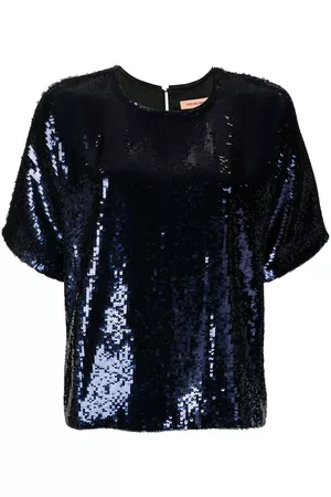 YVES SALOMON Sequin embellished T-shirt