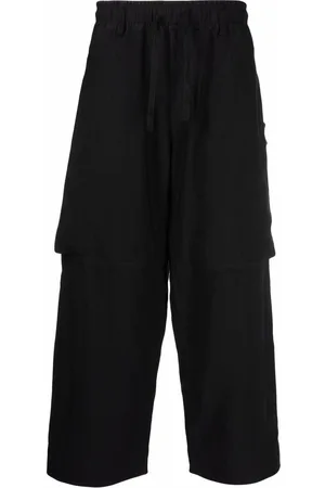 Stone Island Cropped drawstring-waist trousers