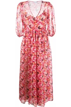 RED Valentino Heart print long dress