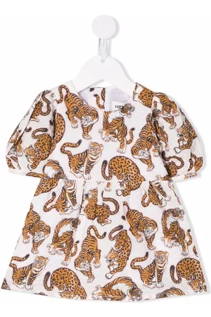 Kenzo Tiger pattern flared dress