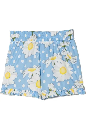 MONNALISA Floral-print ruffled shorts