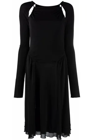 Salvatore Ferragamo Cut-out detailed midi dress