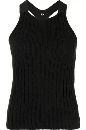 DION LEE Ribbed-knit sleeveless top