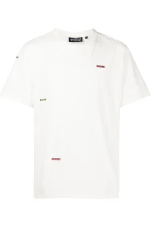 MOSTLY HEARD RARELY SEEN Barcode patch cotton T-shirt