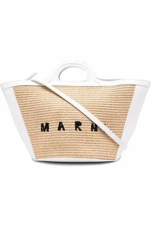 Marni Tropicalia logo-embroidered tote bag