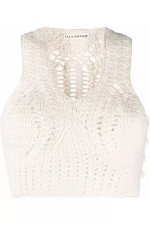 ULLA JOHNSON Knit crop top
