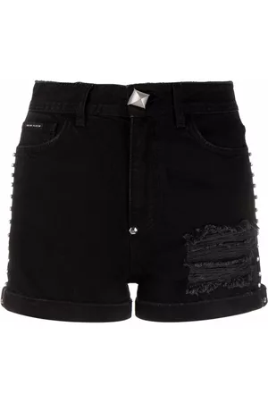 Philipp Plein Stones denim hot pants