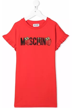 Moschino Strawberry-logo T-shirt dress