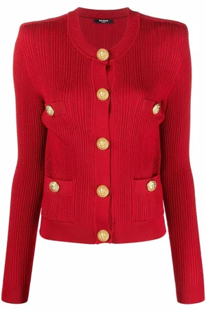 Balmain Button detail knit cardigan