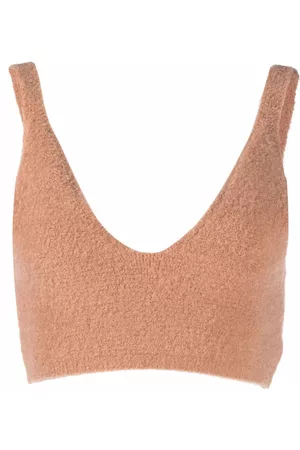 Nanushka Cropped knit top