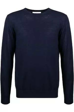 PRINGLE OF SCOTLAND Embroidered-logo crew-neck jumper