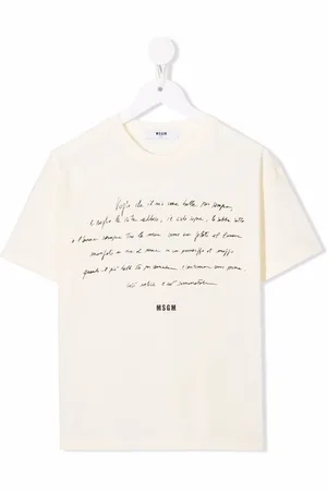 Msgm Handwriting logo T-shirt