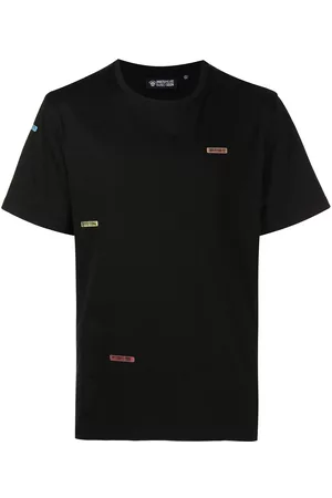 MOSTLY HEARD RARELY SEEN Barcode patch cotton T-shirt