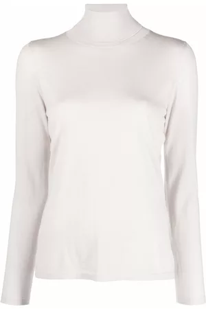 LISKA Fine-knit roll-neck jumper
