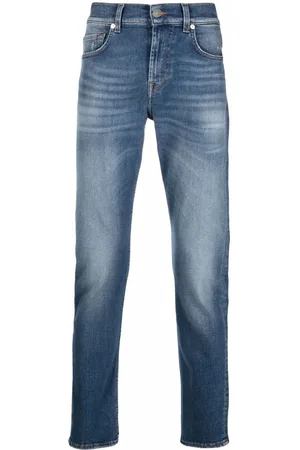 7 for all Mankind Cotton-blend skinny jeans