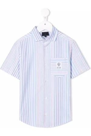 FAY Rainbow-stripe shirt