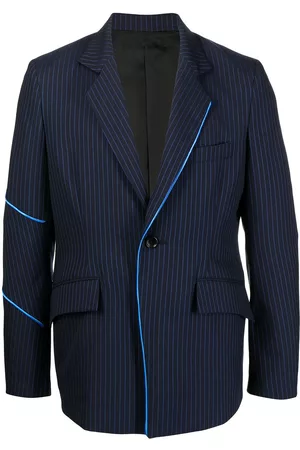 Sulvam Seam-detail pinstripe-print blazer