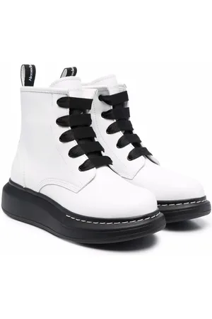 Alexander McQueen Lace-up leather boots