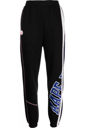 A Bathing Ape Logo-print tapered trousers